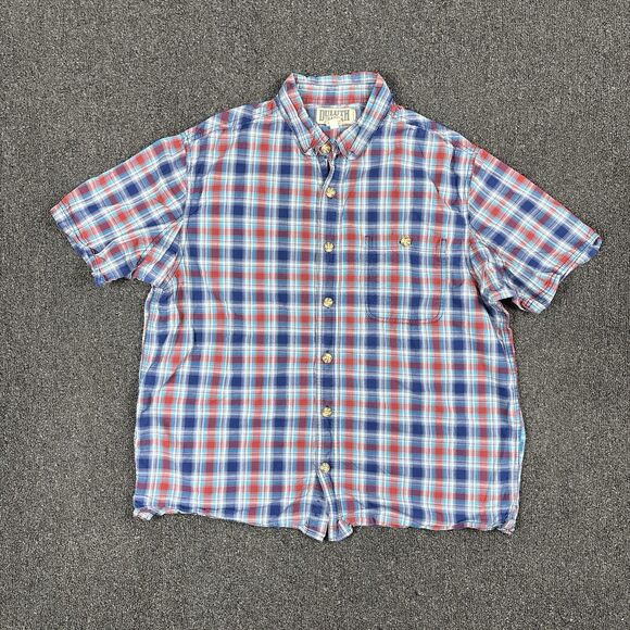 Duluth Trading Co Other - Duluth Trading Co Relaxed Fit Plaid Short Sleeve Button Down Shirt Size Large